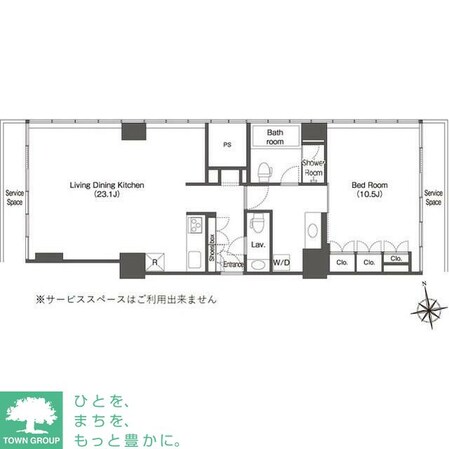 ウエリスアーバン品川タワーの物件間取画像